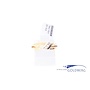 18k gouden vintage ring met diamanten (ca. 0.06ct)