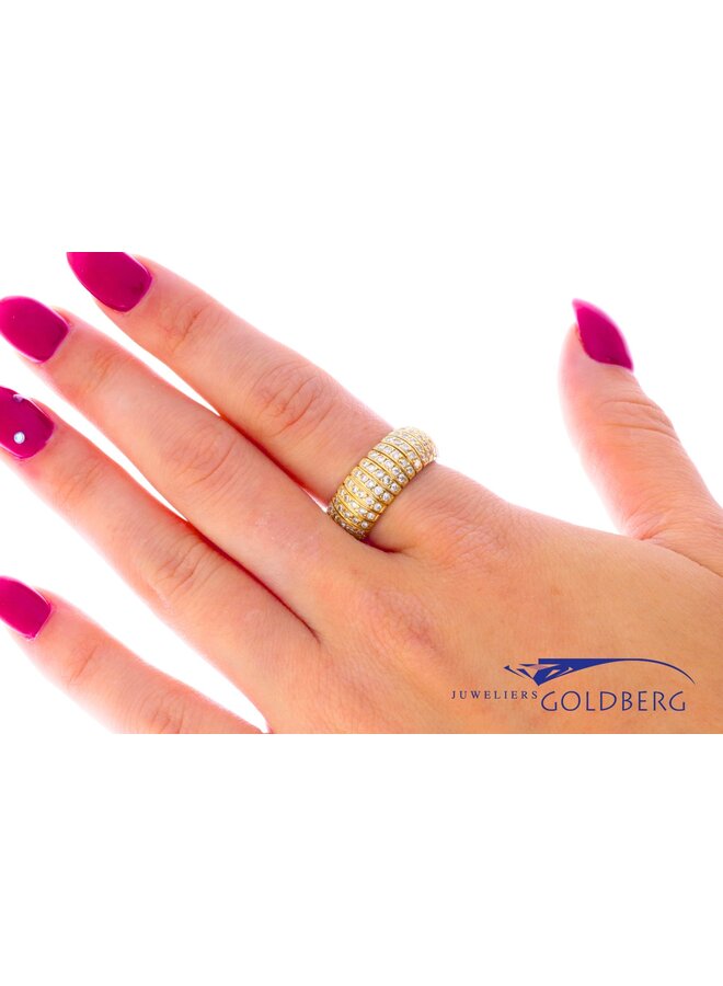 18k gold vintage ring brilliants