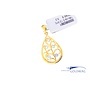18k gold vintage pendant with brilliants