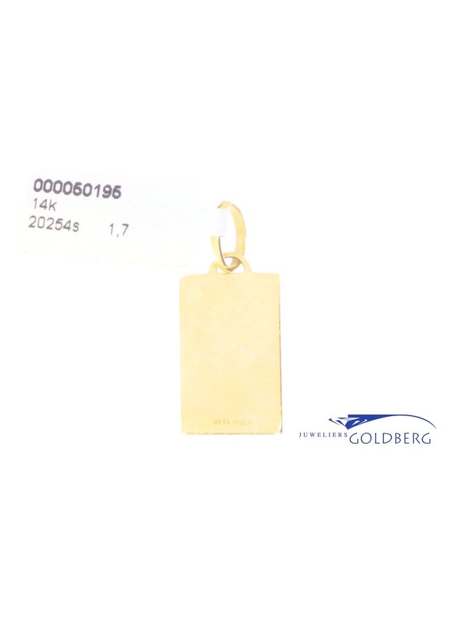 14k gold vintage scorpio pendant