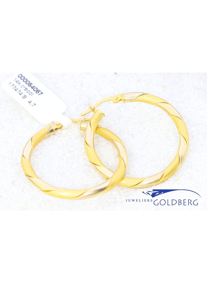 14k hoop earrings