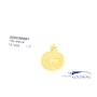 18k gold vintage leo pendant