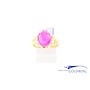 Vintage 18 carat gold ring with synthetic spinel