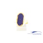 14k gouden vintage ring obsidiaan