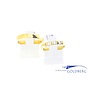 14k yellow gold wedding ring set, women's ring including three brilliants