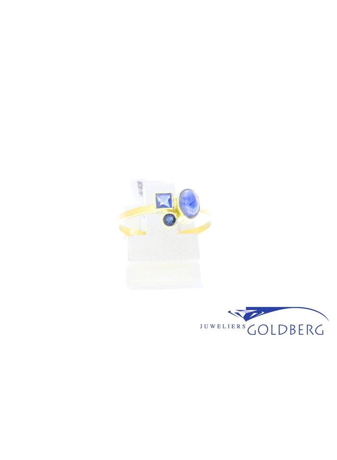 14k gouden saffier ring