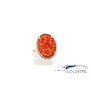 18k gouden Vintage ring goud bloedkoraal