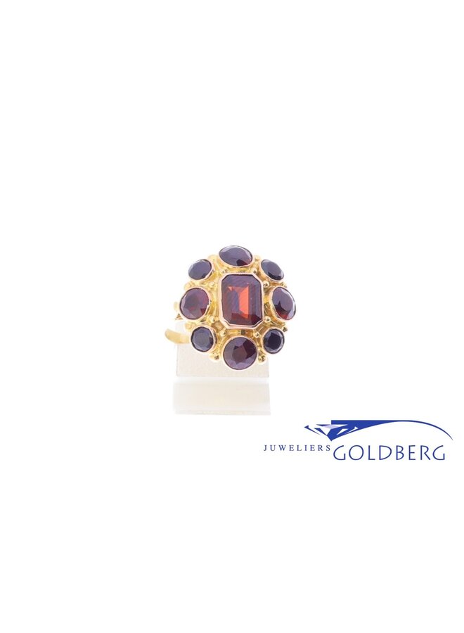 14k gouden vintage ring granaat