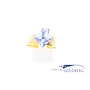 14k gouden vintage ring lichtblauwe steen