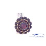 18k gold vintage ring with garnet