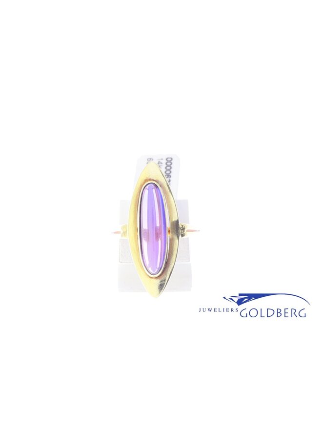 14k golden vintage ring Amethyst