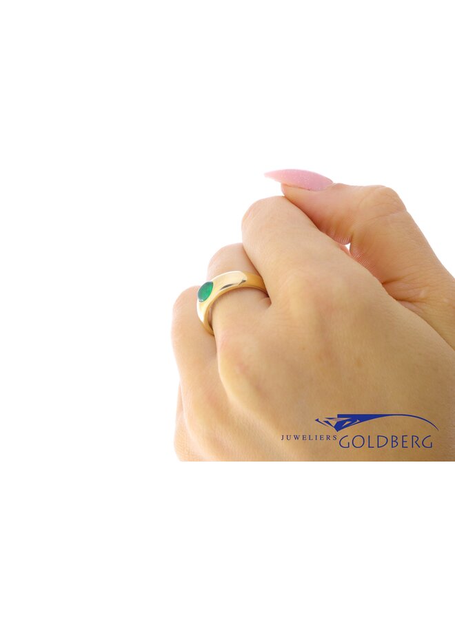 14k gouden ring smaragd