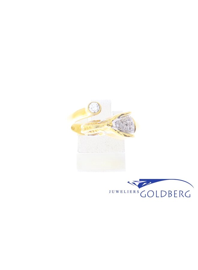 18k olifant ring met diamant