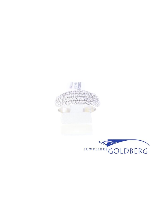 18k witgouden ring met ca. 0.90ct briljant geslepen diamant