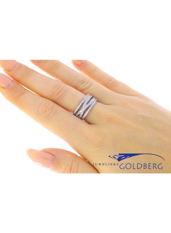 18k witgouden ring met ca. 0.50ct briljant geslepen diamant