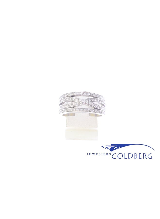 18k witgouden ring met ca. 0.50ct briljant geslepen diamant