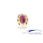 vintage 14k gouden ring granaat