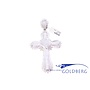 18k witgouden kruis met diamanten