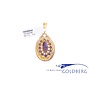 14k vintage garnet pendant