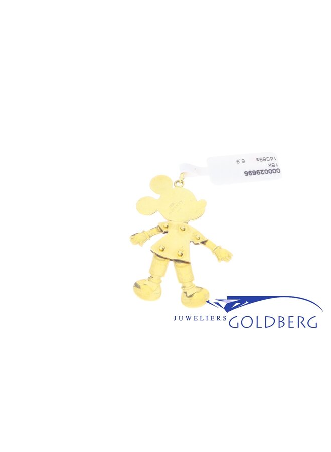 Vintage 18k gouden Micky Mouse hanger