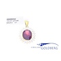 14k Zirkonia granaat goud hanger