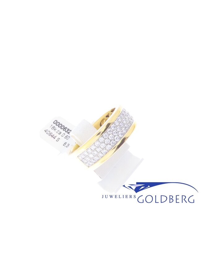18k gold vintage ring brilliants