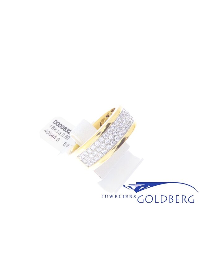 18k gouden vintage ring briljanten