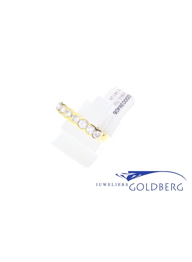 18k gouden Vintage ring  alliance briljanten