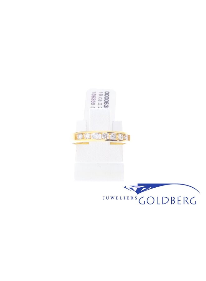 18k gold vintage ring brilliants