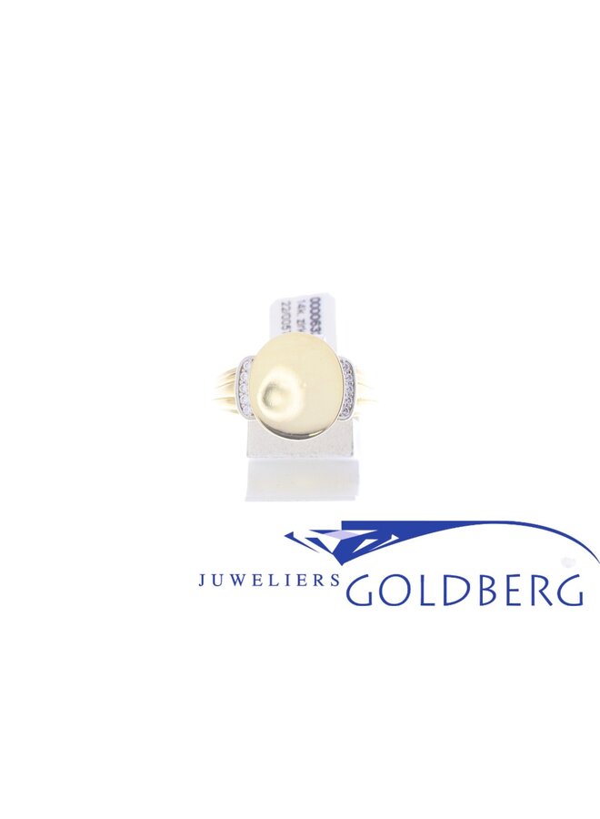 14k gouden ring zirkonia's