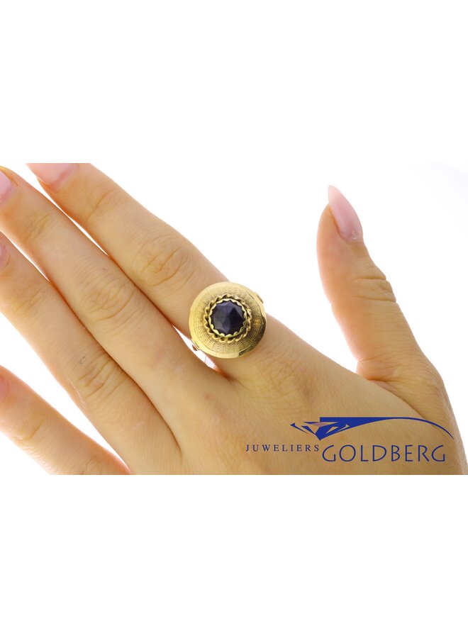 14k gouden vintage ring granaat