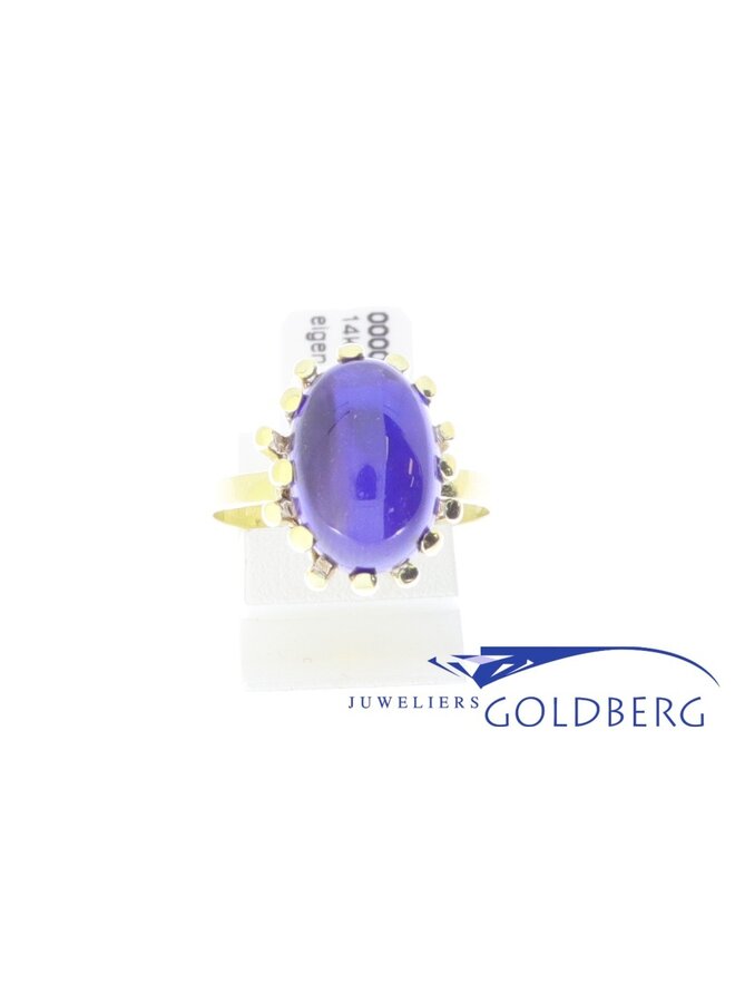 14k gold ring amethyst