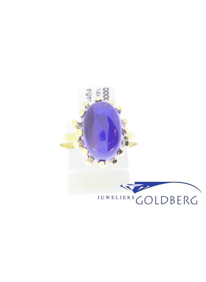 14k gold vintage ring with amethyst