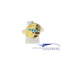 18k gold vintage ring with turquoise