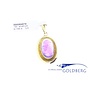 14k gold vintage pendant with amethyst