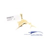 14k gouden vintage zeilvis hanger