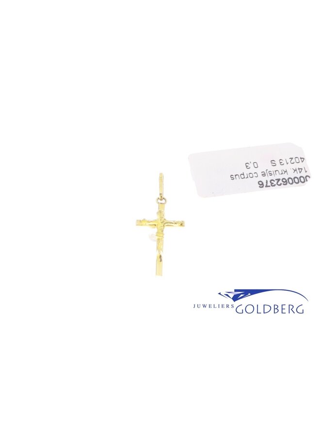 14k Cross corpus gold charm