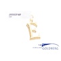 14k gouden vintage  E letter hanger
