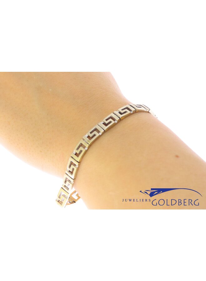 14k witgouden vintage armband