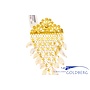 18k gouden vintage broche met parels