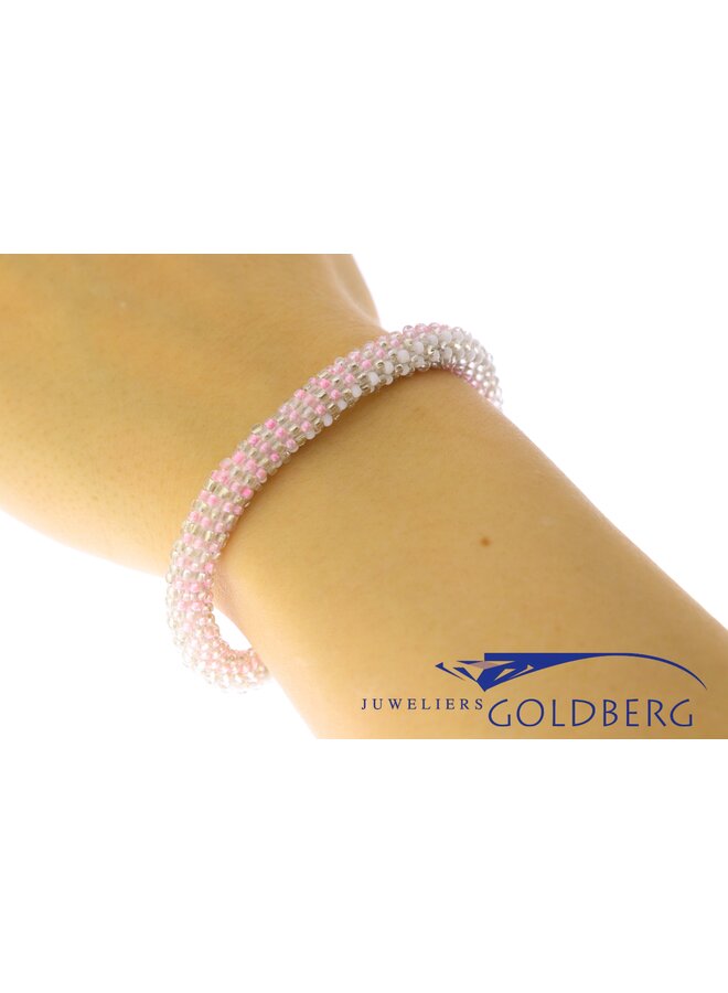 Loffs Nepal Bracelet pink & white