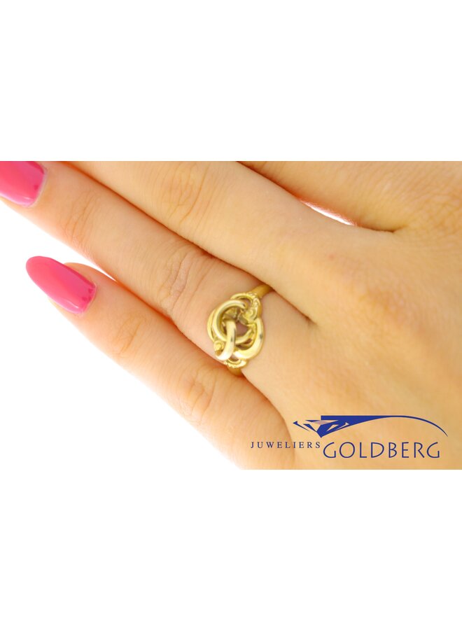 14k gold vintage knot ring