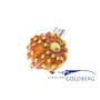 18k enamel gold vintage pumpkin brooch
