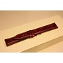 Handmade watch band catfish leather red 18mm