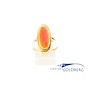 14k gold vintage ring with carnelian