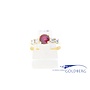 14k geelgouden ring met 1.4ct robijn en diamant uit eigen atelier