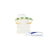 14k gold ring with emerald & diamond (own studio)