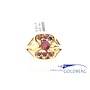 14k gold vintage ring with garnet