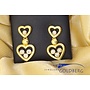 14k gold vintage brilliant earrings
