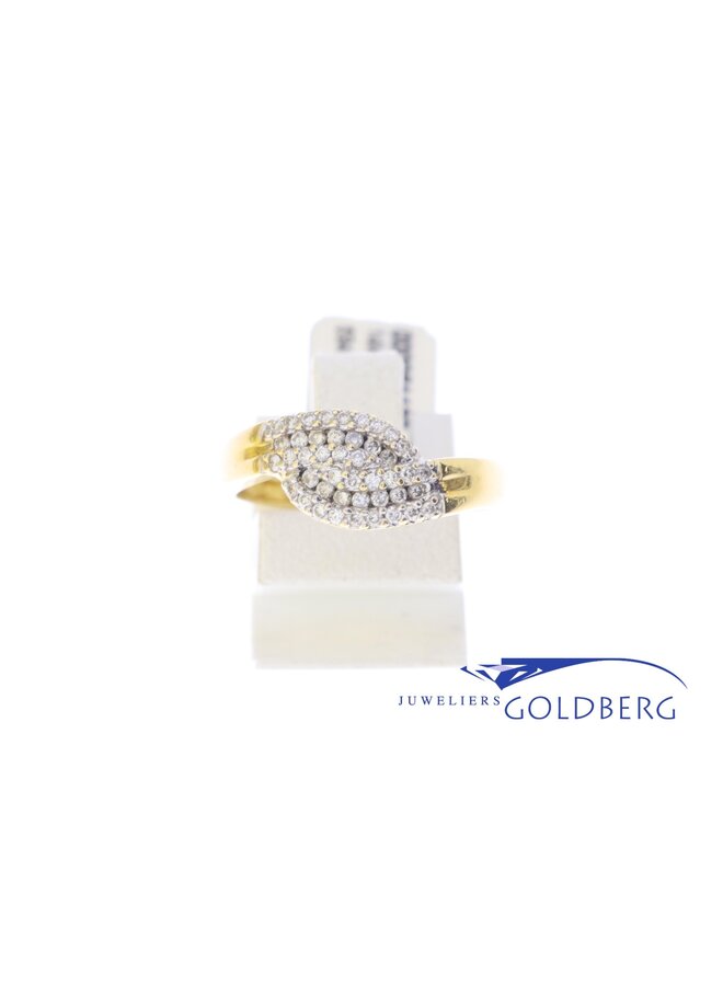 14k gold vintage ring with diamonds (approx. 0.35ct)